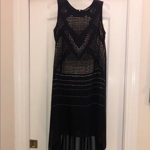 Cartise studded hi-low dress
